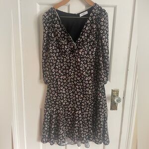 Bailey 44 Black Floral Long Sleeve Dress